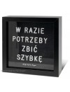 Skarbonka - W razie potrzeby zbić szybkę