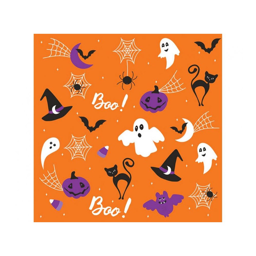 Serwetki papierowe Halloween Boo!, 33 x 33 cm, 20 szt.