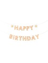 Baner Happy Birthday, stokrotka , 200x14.5 cm