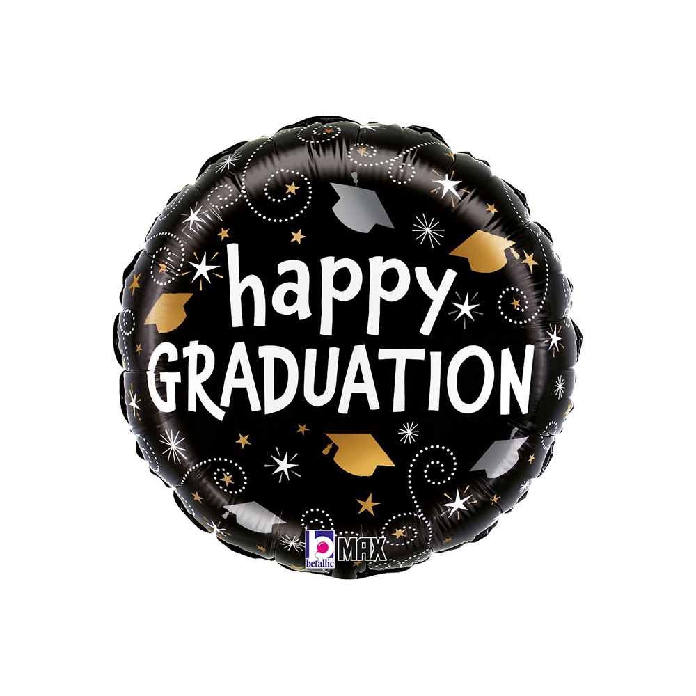 Balon foliowy happy graduation - you did it! / gratulacje ukończenie szkoły 18"