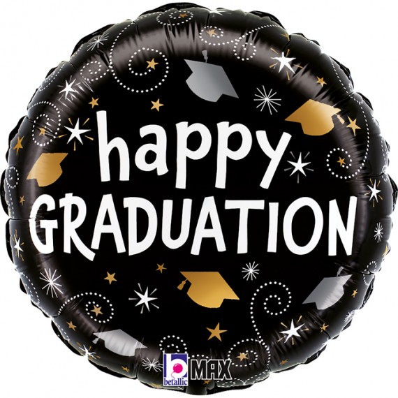 Balon foliowy happy graduation - you did it! / gratulacje ukończenie szkoły 18"