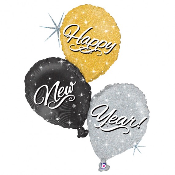 Balon foliowy sylwestrowe balony- Happy New Year