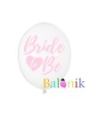 Balon lateksowy Bride to be przezroczysty róż / wieczrór panieński