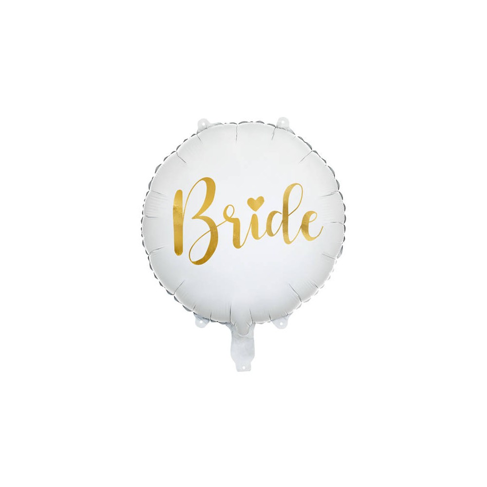 Balon foliowy okrągły bride - złoty