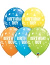 Balon lateksowy mix Birthday Boy