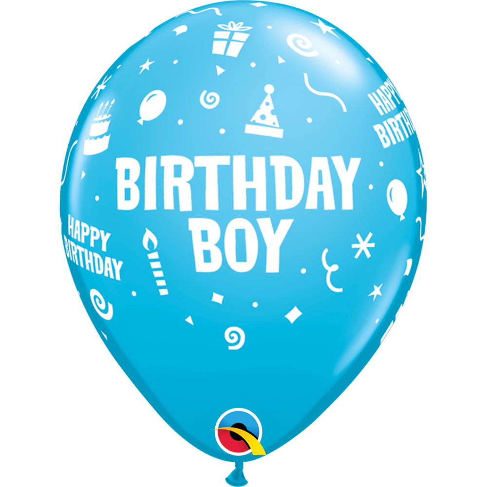 Balon lateksowy mix Birthday Boy