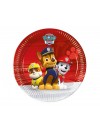 Talerzyki papierowe Paw Patrol / Psi Patrol, 19,5 cm, 8 szt. (plastic-free)