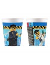 Kubeczki papierowe, Lego City, 200ml, 8 szt.