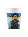 Kubeczki papierowe, Lego City, 200ml, 8 szt.