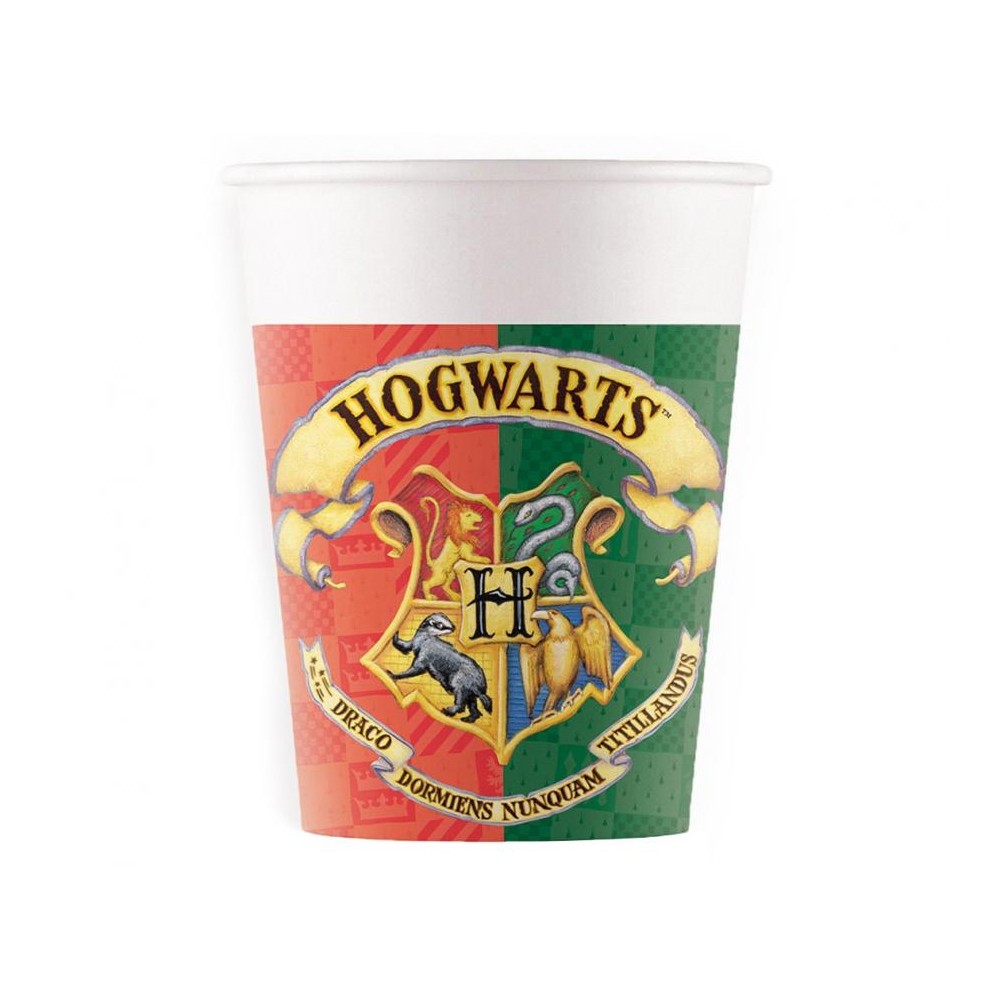 Kubeczki papierowe Harry Potter, 200 ml, 8 szt.