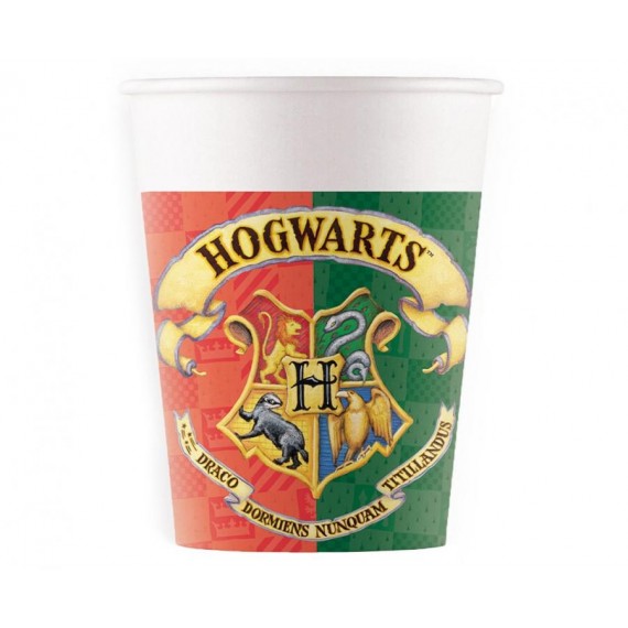 Kubeczki papierowe Harry Potter, 200 ml, 8 szt.