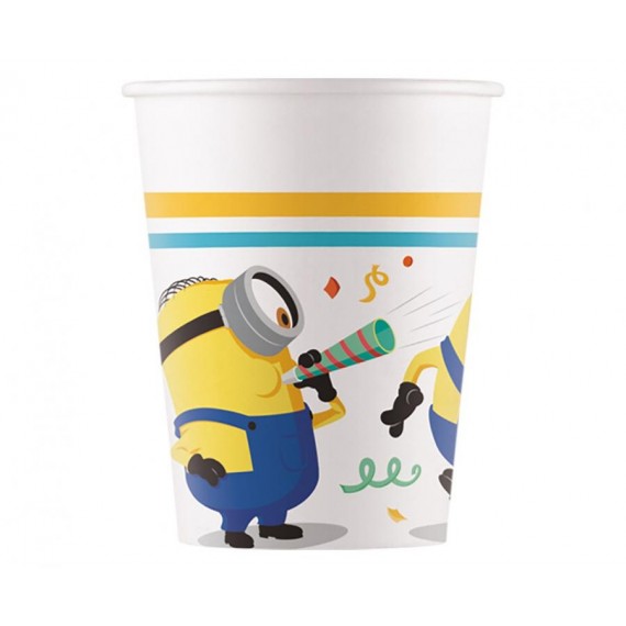 Kubeczki papierowe MINIONKI /Minions Rise of Gru, 200ml, 8 szt