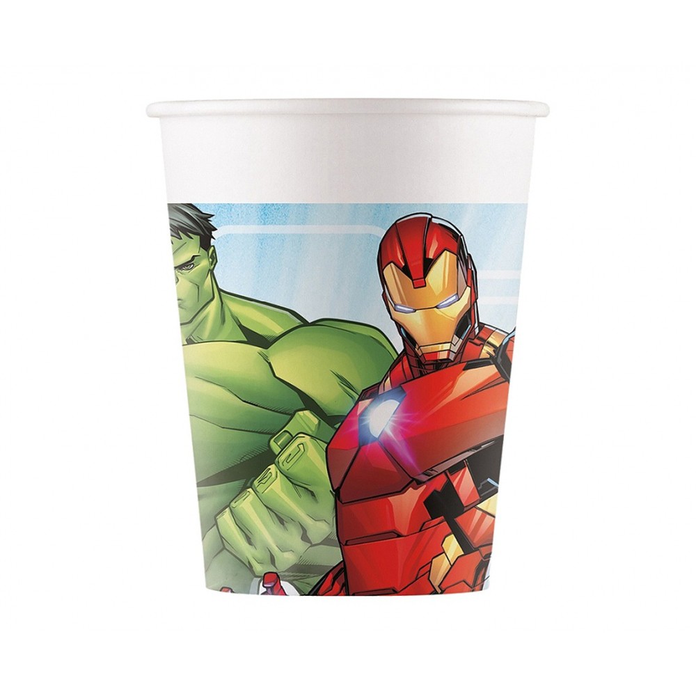 Kubeczki papierowe AVENGERS Marvel, 200ml, 8 szt.