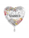 Balon foliowy serce "JUST MARRIED"