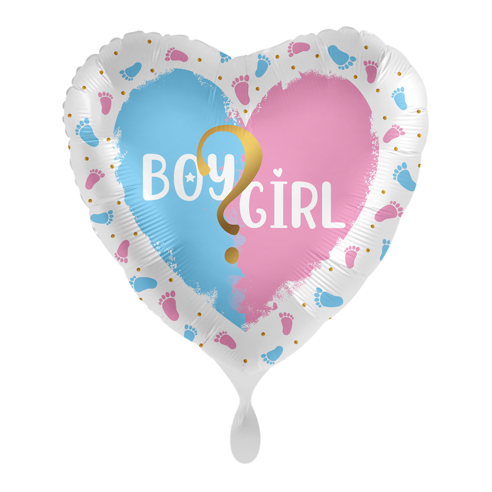 Balon foliowy serce "BOY ? GIRL"