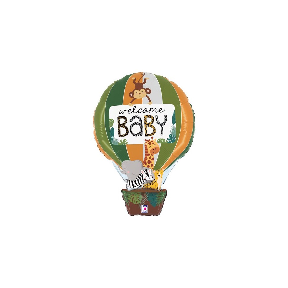 Balon Foliowy Balon welcome baby safari 61 cm