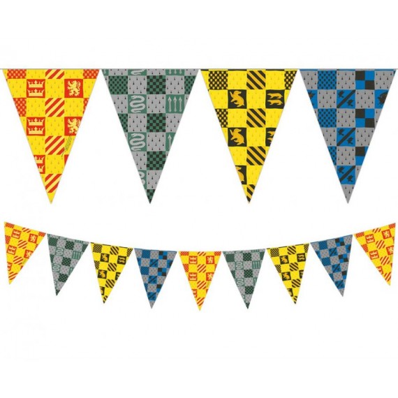 Banner flagi "Harry Potter Hogwarts Houses", (papier FSC)