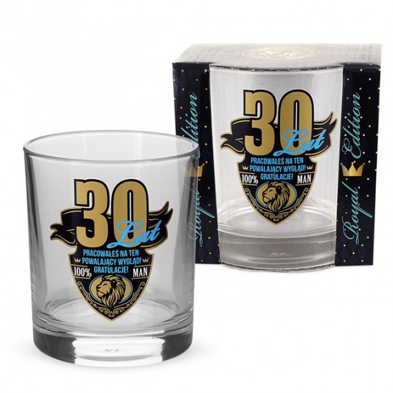 Szklanka do Whisky 270ml - 30 Lat - ROYAL EDITION